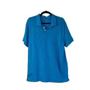 Vince Classic Blue Polo Shirt Men's Size XL